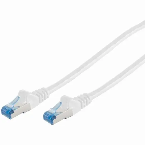 Kabëll Patchkabel Cat A6A Rj45  Sftp  Pimf  0, 5M,  Bardhë