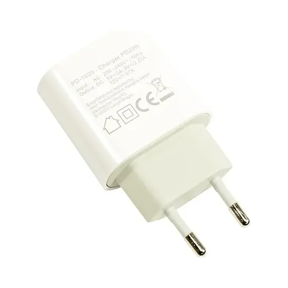 Mbushes Usbc 20W Quick Charge Bardhe Intertech Pd1020, 2 image
