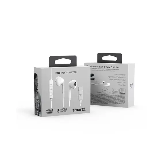 Degjuese Energy Sistem Smart 2 Type C With Mikrofon Bardhe, 5 image