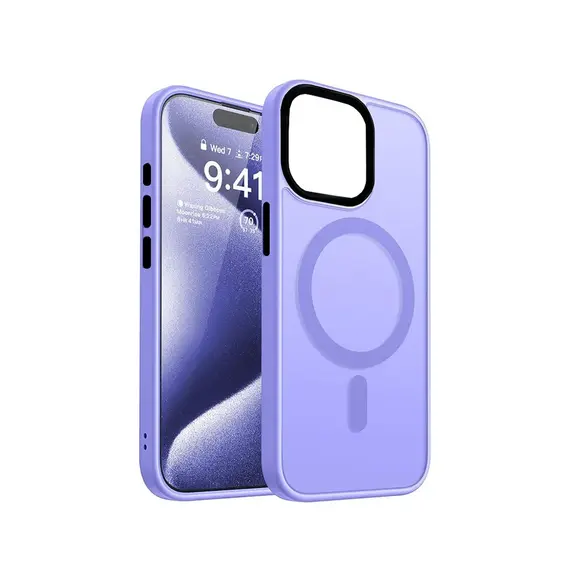 Mbrojtëse Për Telefon Magnetic Iphone 14 Pro Max Lehtë Vjollcë