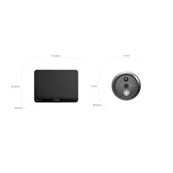 Kamere e brendshme Me Wireless Ezviz CS-HP4 2MP IR3M, 4 image