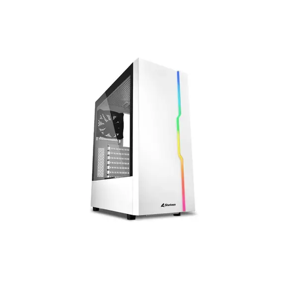 Shtepizë E Zbrazet Sharkoon Rgb Slider Bardhë Atx,  Bardhë