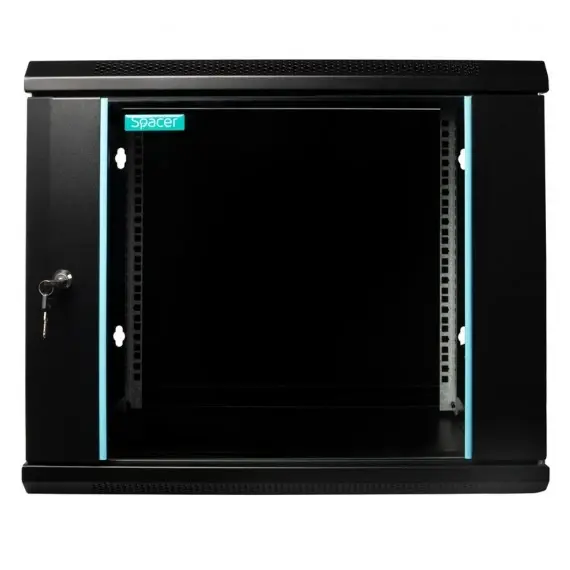 Kabinet (Rack mount) SPACER 19" 9U SPCW-9U-450-BK-03 / Black