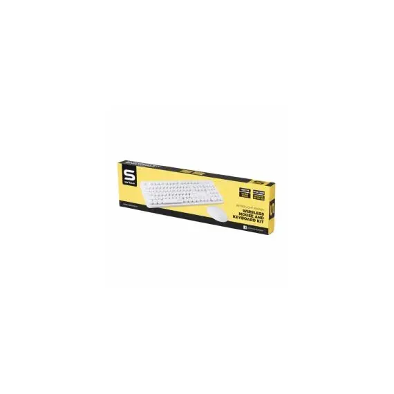 Set Tastiere, Maus Serioux 9910Wh Wireless Usb Tastiere, Maus, Bardhe 3
