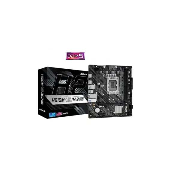 Pllakë Amë  Motherboard Asrock H610M-H2, M.2 D5 Lga1700, 2 image