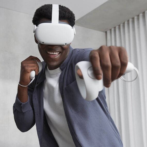 VR Headset Quest Oculus  2 128GB B099VMT8VZ / White , 8 image