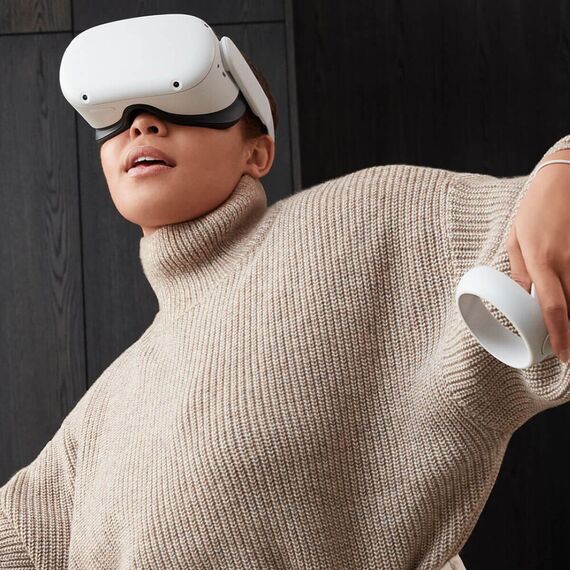 VR Headset Quest Oculus  2 128GB B099VMT8VZ / White , 10 image