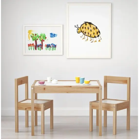 IKEA LATT Tavolinë + 2 karrige për fëmijë, 2 image