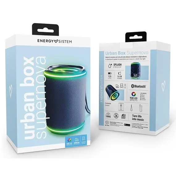 Altoparlant Energy Sistem Urban Box Supernova,  Kaltert, Ngjyra: Kaltërt, 6 image
