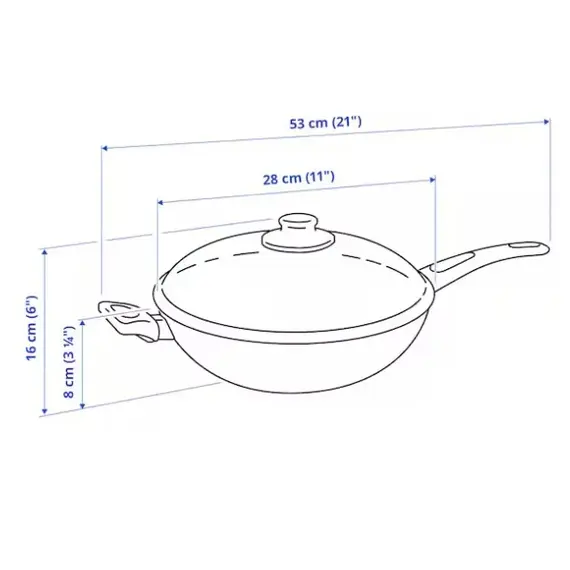 IKEA HEMLAGAD Tigan me kapak 28cm, 5 image