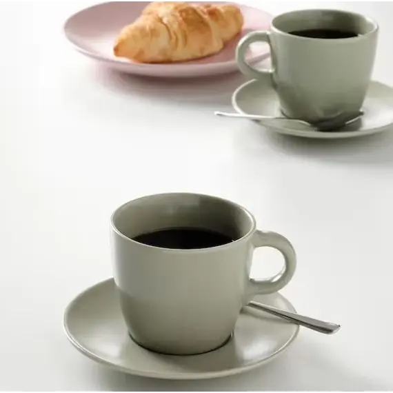IKEA FARGKLAR Filxhan set 4 cope 25cl / gjelbërt, 3 image
