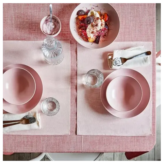 IKEA FARGKLAR Pjata set 4c 23cm / rozë, Ngjyra: Rozë, 3 image