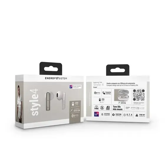Degjuese Energy Sistem Style 4 True Wireless , Krem, Ngjyra: Bardhë, 5 image