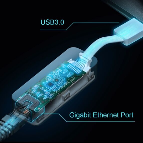 Përshtatës rrjeti Tp-Link UE300 Gigabit Ethernet Network  RJ45 1000Mbps, USB 3.0 , 4 image