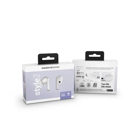 Degjuese Energy Sistem Style 2 True Wireless Bardhe, Ngjyra: Bardhë, 6 image