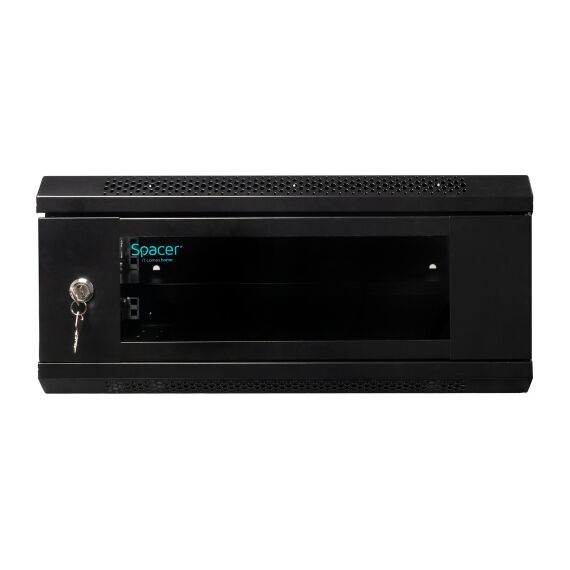 Kabinet (Rack mount)SPACER 19" 4U SPCW-4U-450-BK-03 / Black , 2 image