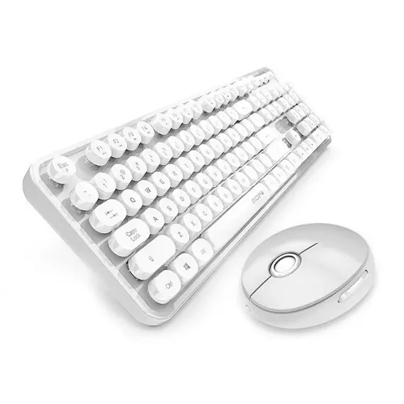 Set Tastiere, Maus Serioux 9910Wh Wireless Usb Tastiere, Maus, Bardhe 2