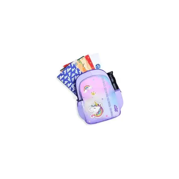 Çante Bubbles unicorn 04 school backpack lilac, 4 image