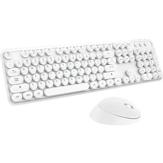 Set Tastierë , Maus Serioux 9910Wh Wireless Usb Tastierë , Maus Bardhë
