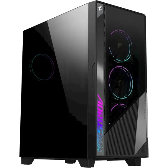 Shtëpizë E Zbrazet Gigabyte Aorus C500 Glass,  Zi
