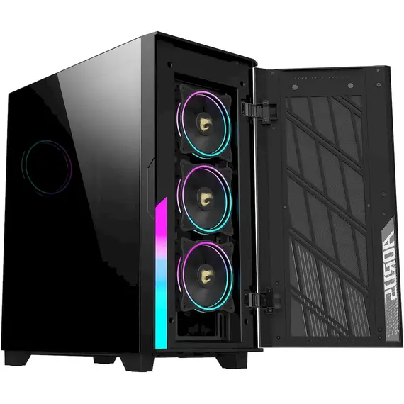 Shtëpizë E Zbrazet Gigabyte Aorus C500 Glass,  Zi , 2 image