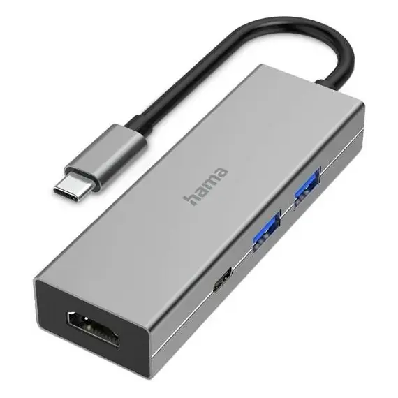 Konvertues Hama Multiport  4Në1,  2X Usb 3.2,  Hdmi Dhe Usb-C  Data ,  200107
