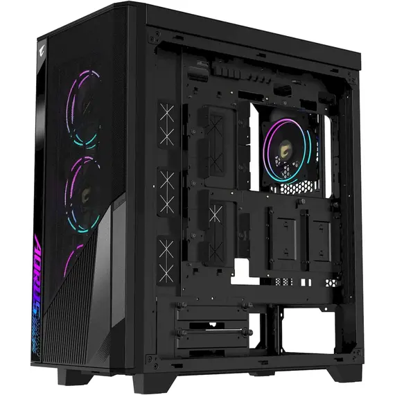Shtëpizë E Zbrazet Gigabyte Aorus C500 Glass,  Zi , 3 image