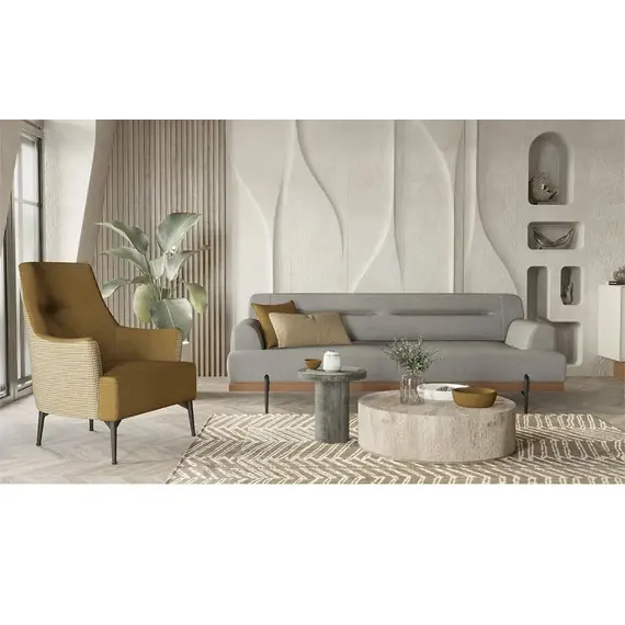 Fotele Linen, verdhe, ful, 5 image