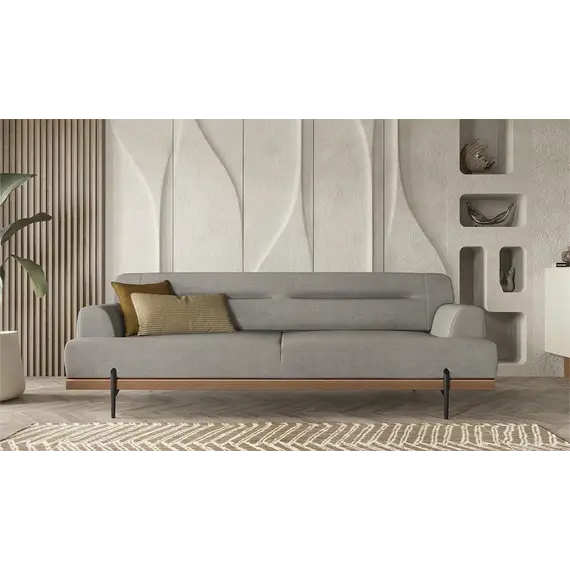 Linen Divan - Grey/Fulya