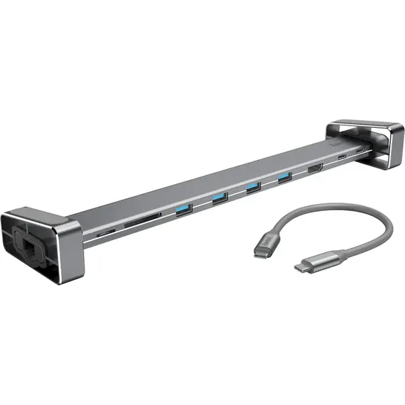 Konvertues Hama Docking Station Usb-C  Këmbë Të Levizshme 9 Porte