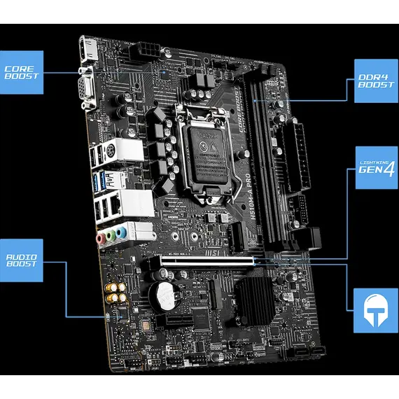 Pllakë Amë  Motherboard  Msi Pro H510M-P Ddr4 10th 11th, 3 image