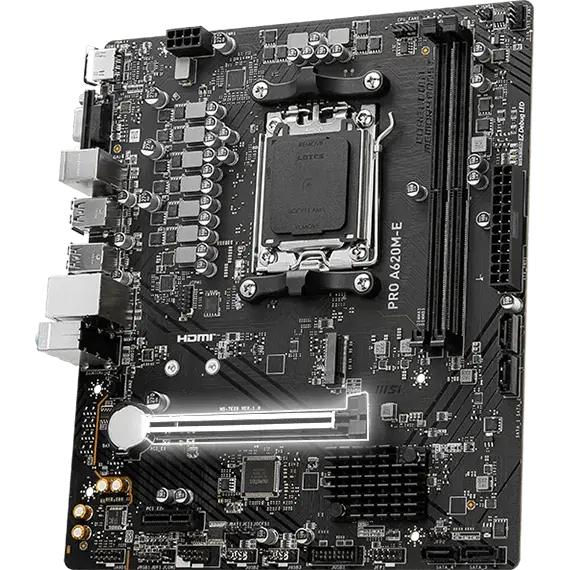 Pllakë Amë  Motherboard  Msi Pro A620M-E Am5, 3 image