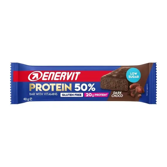 Enervit protein bar dark choco 50% 40g /P30
