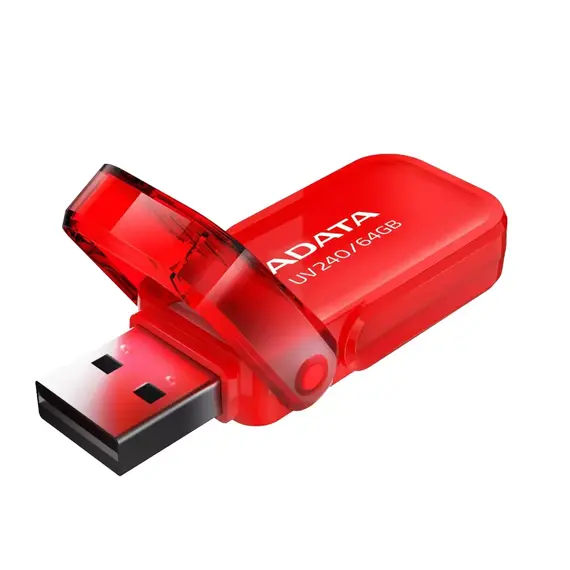 USB ADATA 64GB AUV240-64G-RRD,  Kuqe