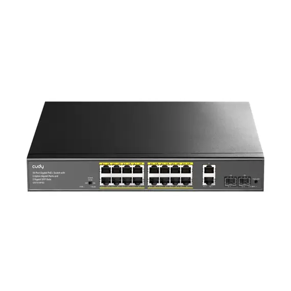 Switch Cudy Gs1018Ps2 16-Port Gigabit Poe With 2 Uplink 200W
