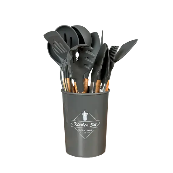 Set aksesorë kushine dru / silikon