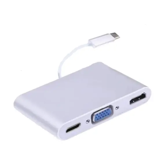 Konvertues Fast Asia  Usb 3.1 Tip C Në Hdmi Vga