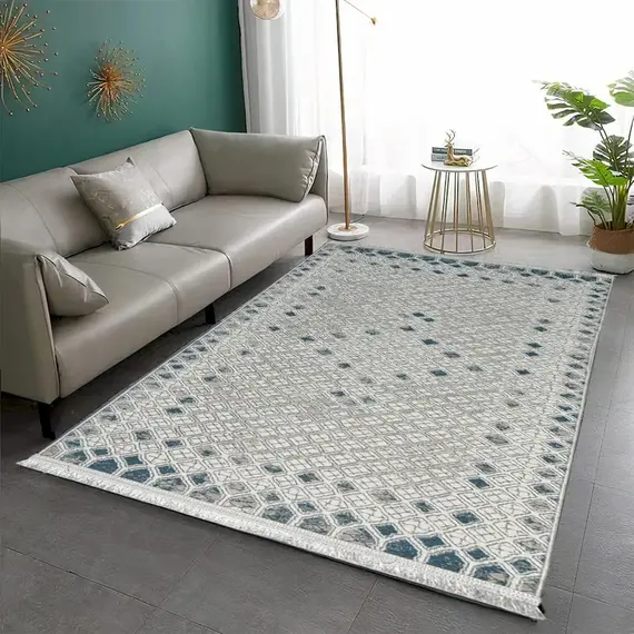 Tepih 80x150 Krem,Kaltërt Butik GO-BT352, Madhesia New: 80*150
