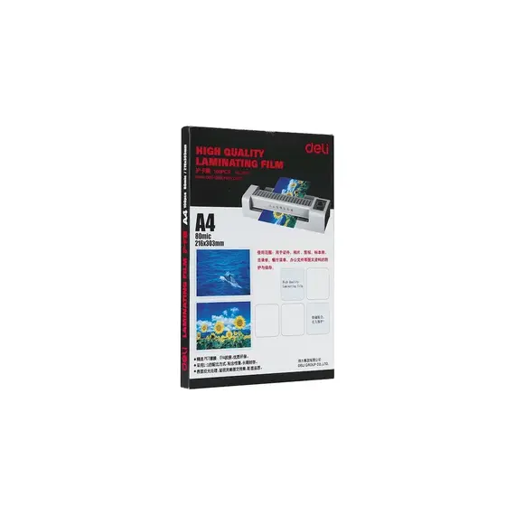 Plastifikim Deli A4 80Mic 1, 100 3816