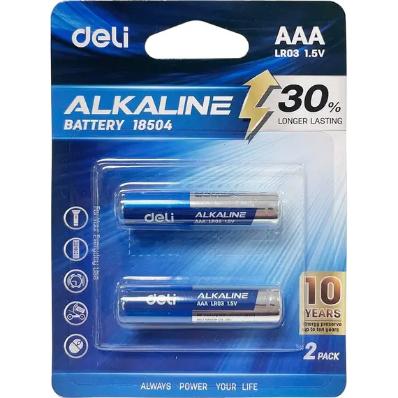Bateri Deli  Aaa Lr03 18504 1, 2