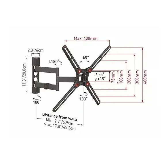 Mbajtese Levizes per Televizor Barkan 65'' BM343 LCD, 2 image