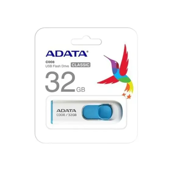 Usb Adata  32GB 2.0 AC008-32G-RWE Kaltert,Bardhe, 3 image