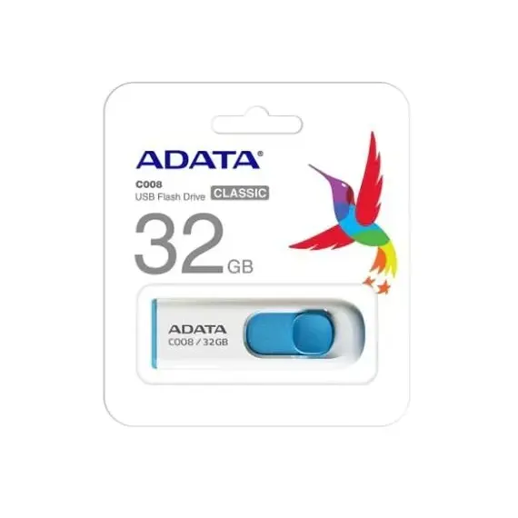 Usb Adata  32GB 2.0 AC008-32G-RWE Kaltert,Bardhe, 6 image
