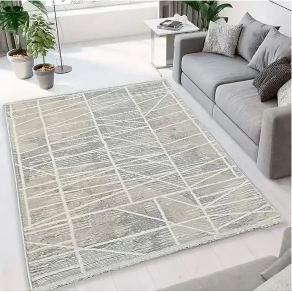 "Tepih 120x180 Krem,Hiri Trend GO-T2163GN"