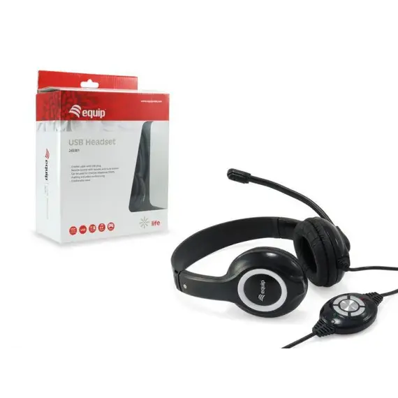 Kufje EQUIP USB 245301,Zeze, 2 image