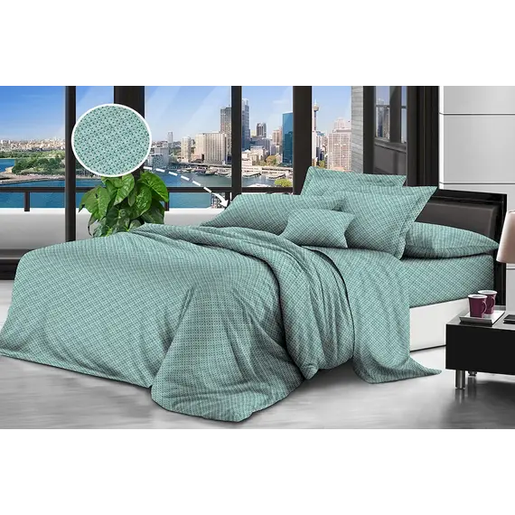 Set mbulesa Krinkell 200 x 210 / D-BH137, Madhësia: 200 x 210, Ngjyra: Gjelbërt