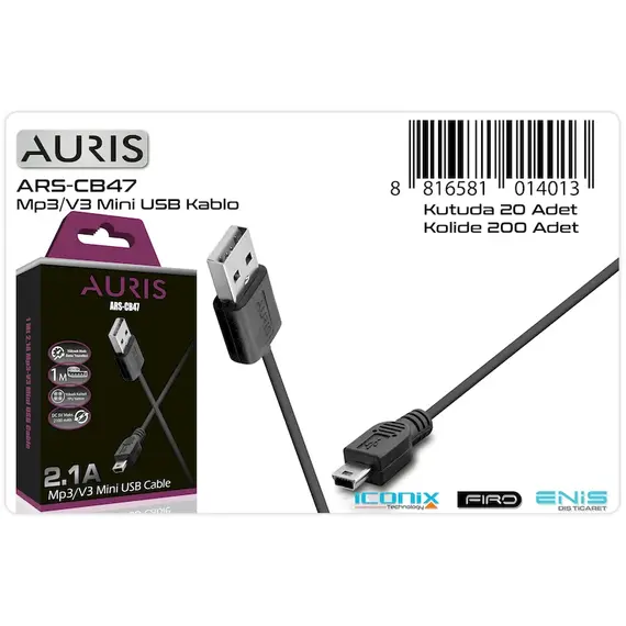 Kabëll Auris CB47 V3 USB