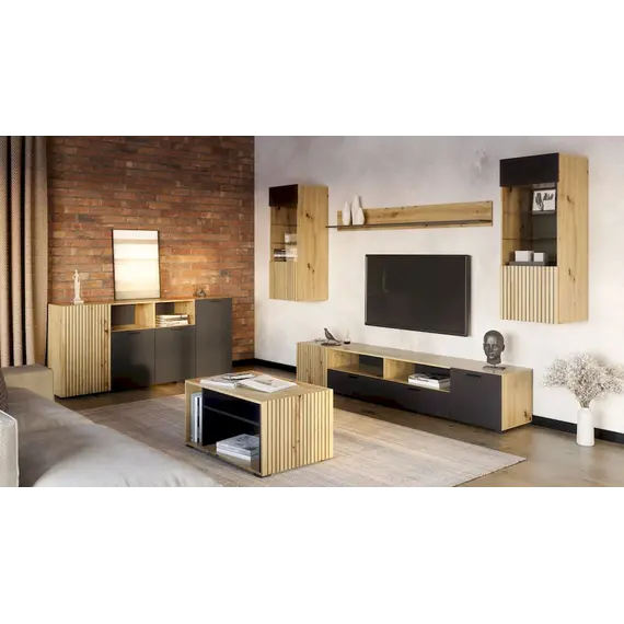 Tavoline dite Zara, oak artizan, anthracite, 3 image