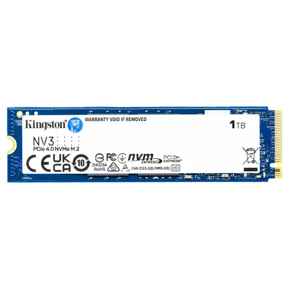Disk i brenshem Kingston 1TB NV3 M.2 2280 PCIe 4.0 NVMe SSD SNV3S/1000G