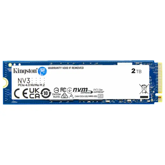 Disk i brendshëm Kingston 2TB NV3 M.2 2280 PCIe 4.0 NVMe SSD SNV3S/2000G